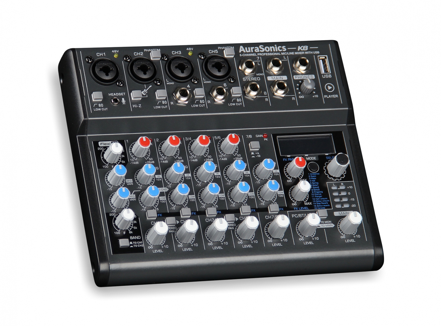 AuraSonics K8 компактный микшерный пульт в Сысерти
