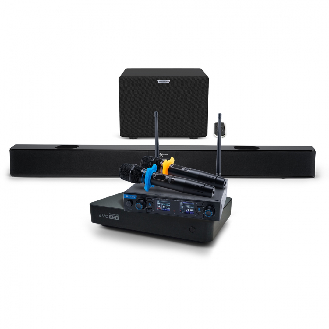 Hi-End караоке-система EVOBOX Premium + EvoSoundBar (саундбар с караоке) в Сысерти