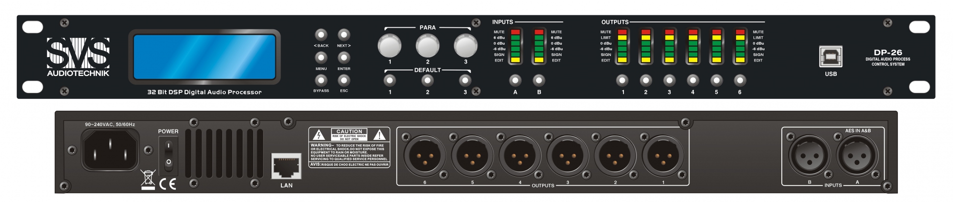 SVS Audiotechnik DP-26 Цифровой процессор: 2 входа 6 выходов в Сысерти