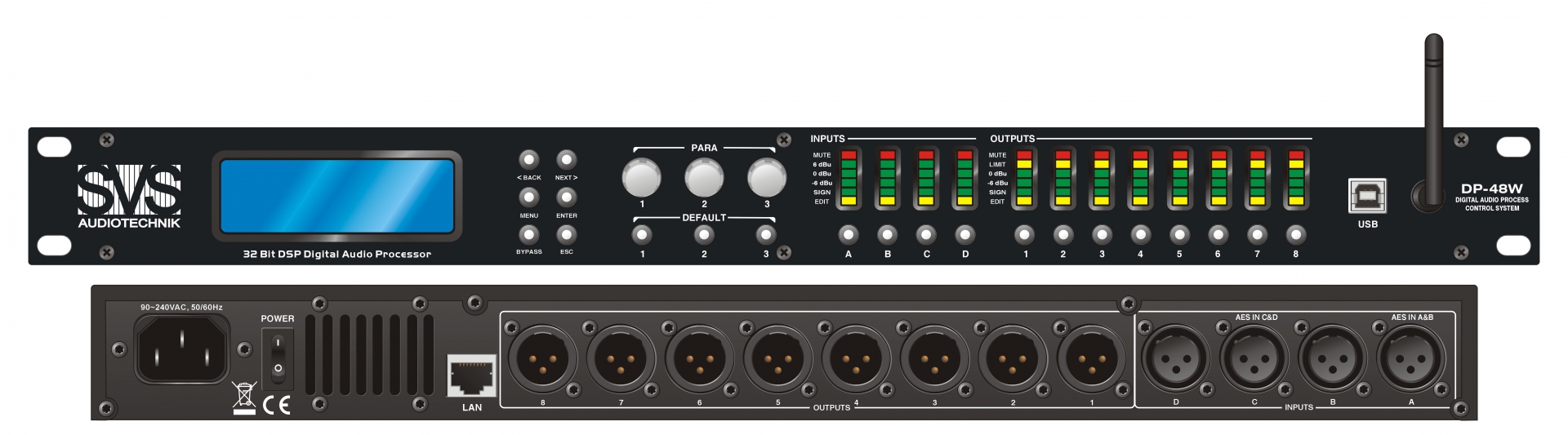 SVS Audiotechnik DP-48W Цифровой процессор: 4 входа 8 выходов в Сысерти
