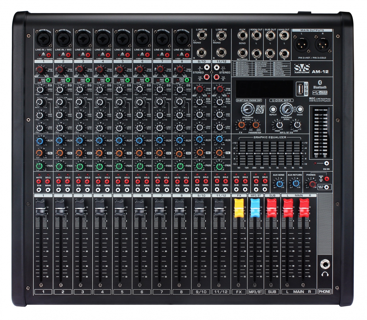 SVS Audiotechnik mixers AM-12 Микшерный пульт аналоговый, 12-канальный в Сысерти