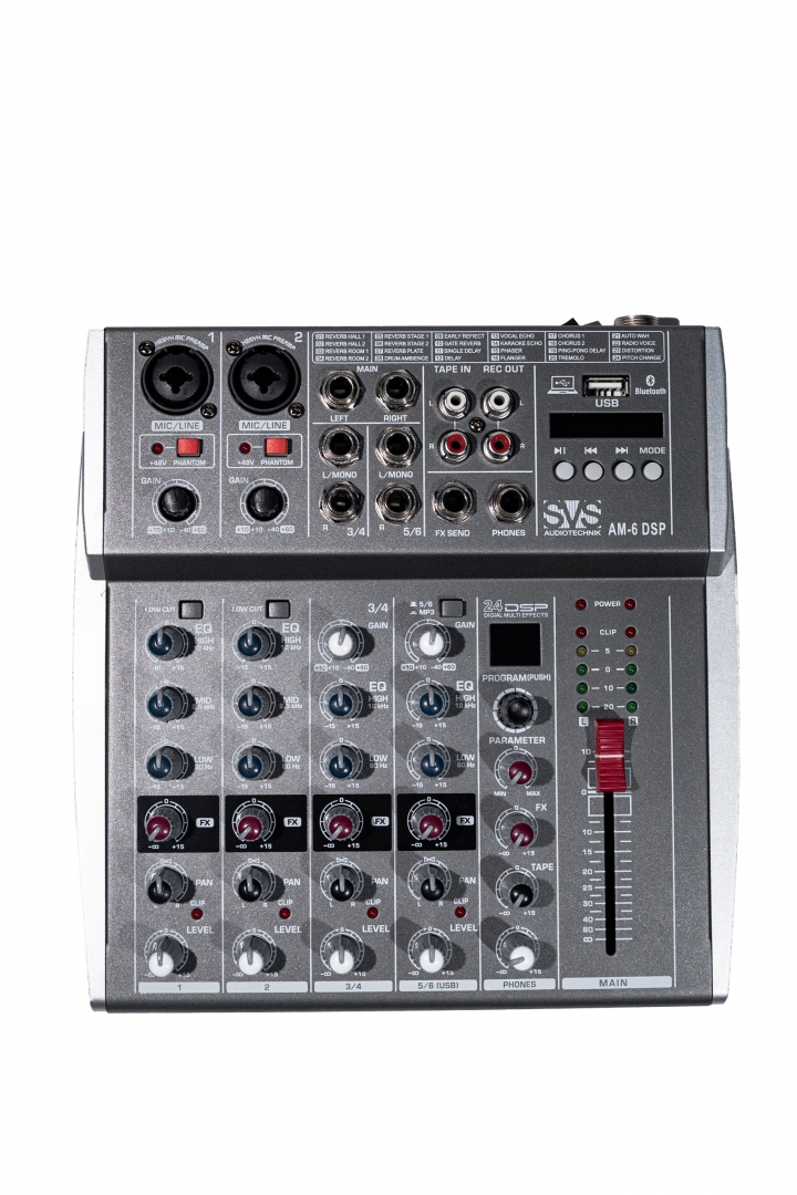 SVS Audiotechnik mixers AM-6 DSP Микшерный пульт аналоговый, 6-канальный SVS Audiotechnik mixers в Сысерти